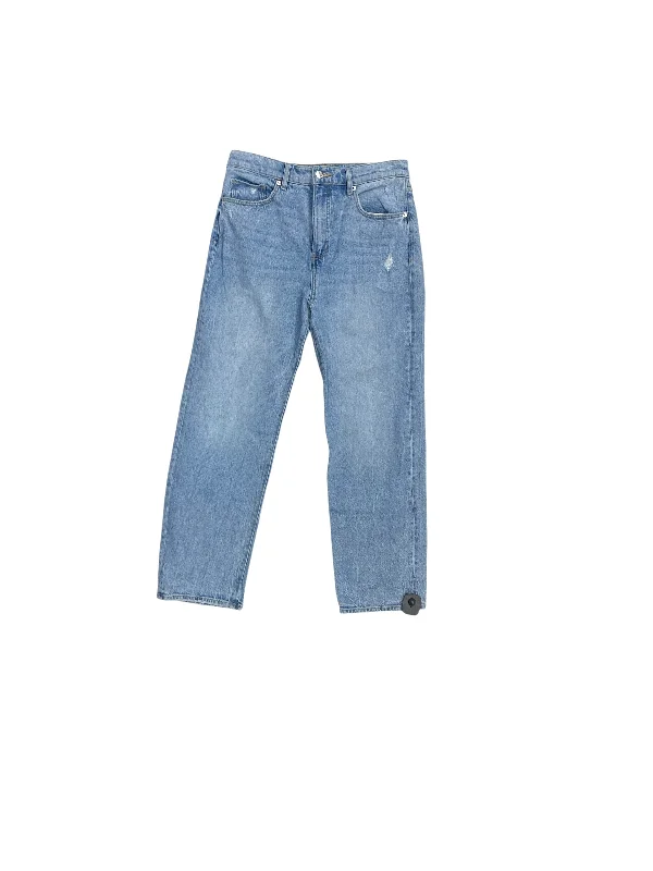 Jeans Straight By Loft In Blue Denim, Size: 4