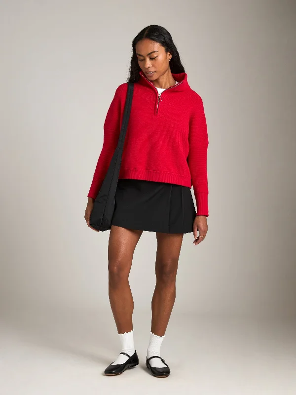 Ottoman Solid Colby Quarter Zip Pullover