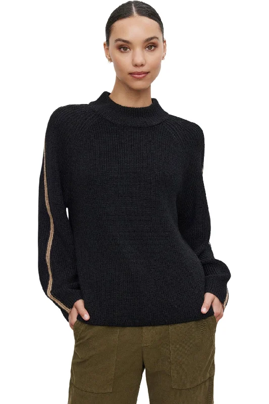 Velvet Teagan Sweater in Black-Camel