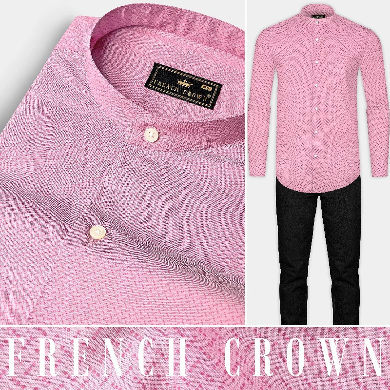 Chantilly Pink Printed Premium Giza Cotton Shirt