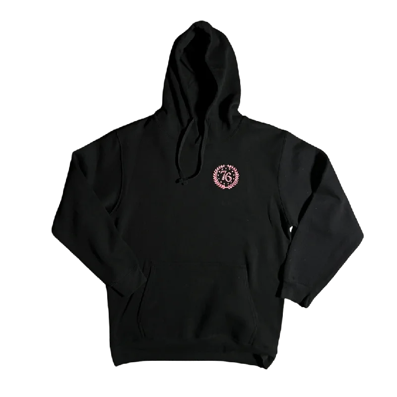 Pink Basic Crest Hoodie - Women's