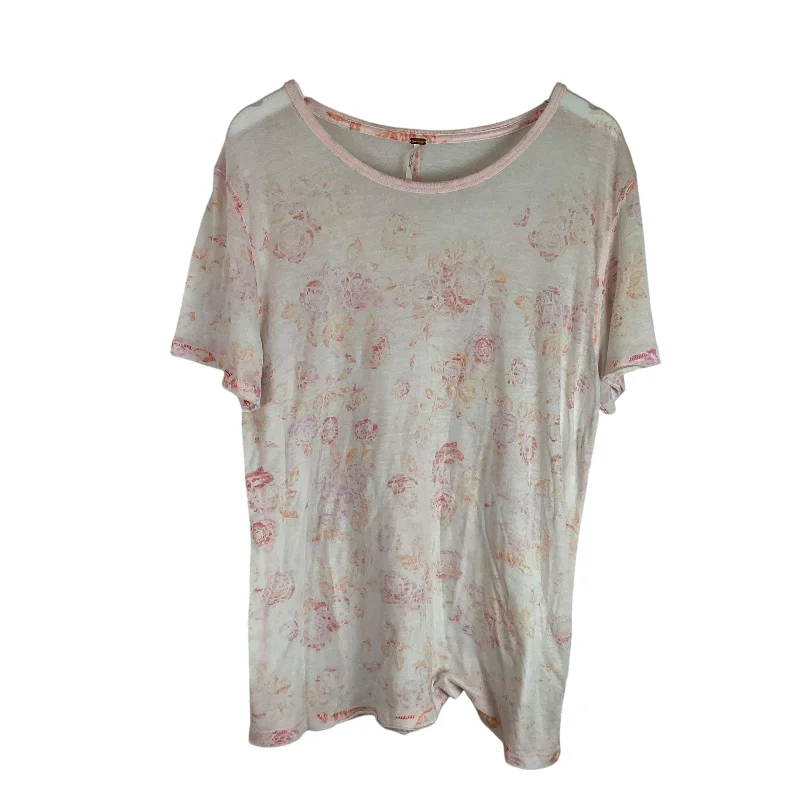 Top Short Sleeve By Free People In Pink, Size: M