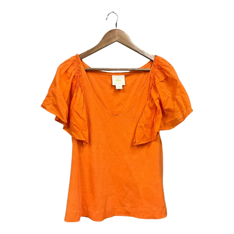 Top Short Sleeve By Maeve In Orange, Size: Xl