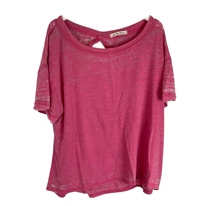 Top Short Sleeve By We The Free In Pink, Size: L