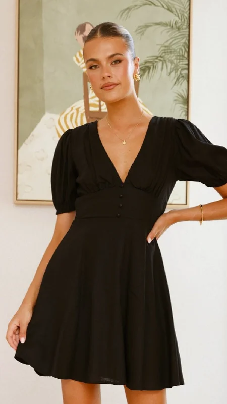 Melea Mini Dress - Black