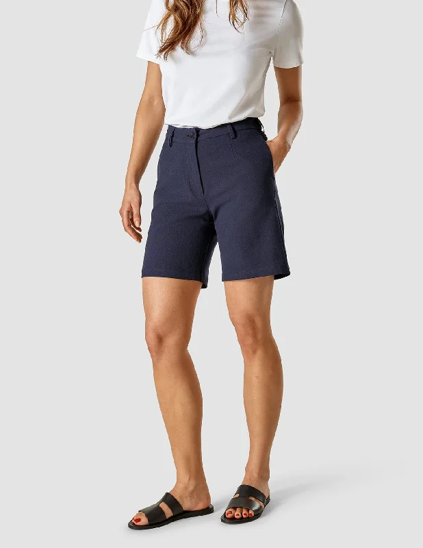 Linen Shorts Navy