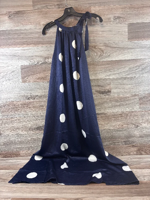 Dress Casual Maxi By Mudpie In Blue & White, Size: S