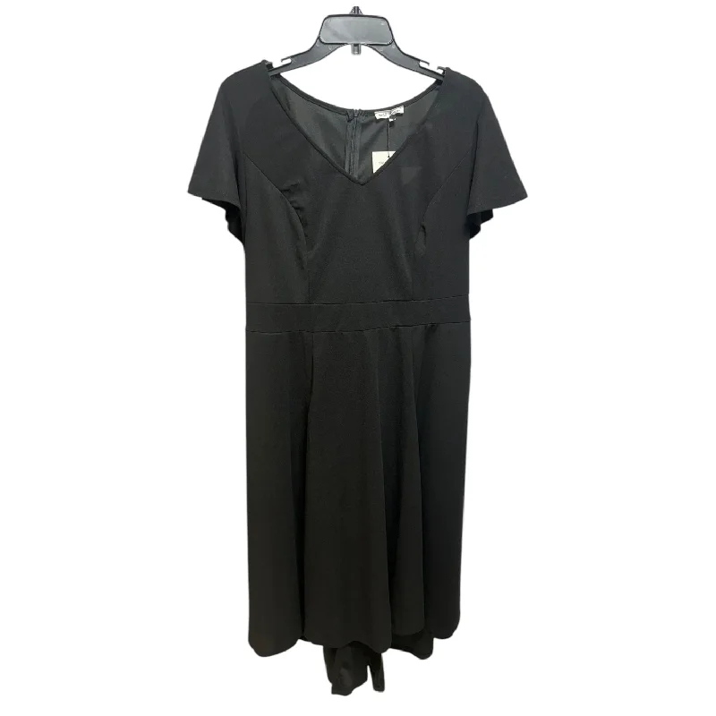 Dress Casual Maxi By Pinup Fashion In Black, Size: 18