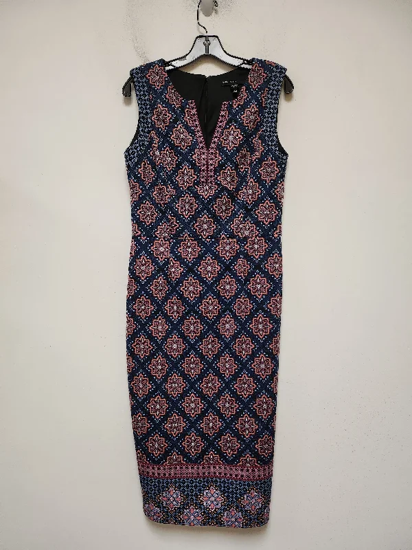 Dress Casual Midi By Maggy London In Multi-colored, Size: M