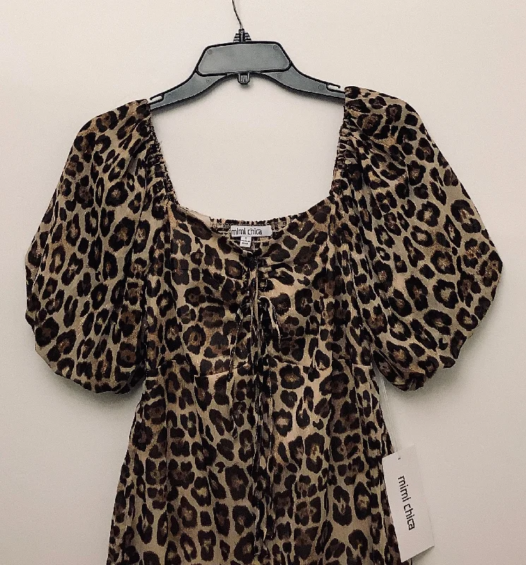 Dress Casual Midi By Mimi Chica In Animal Print, Size: S