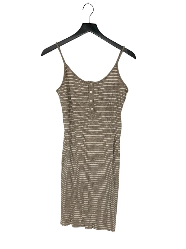 Dress Casual Midi By Thread And Supply In Cream & Tan, Size: L