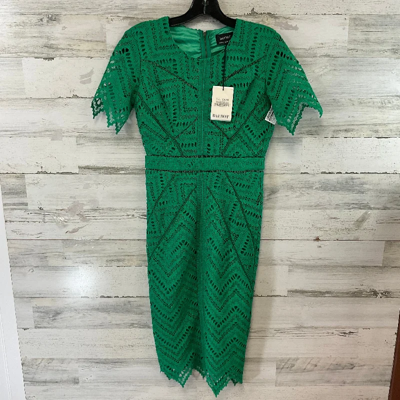 Dress Party Midi By Bardot In Green, Size: Xs