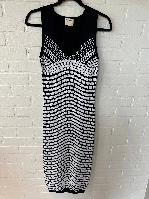 Dress Party Midi By Nicole Miller In Black & White, Size: S