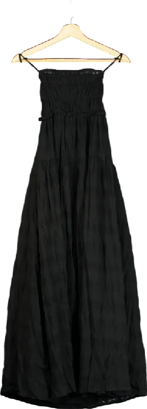 Kivari Black Rylan Maxi Dress UK 6