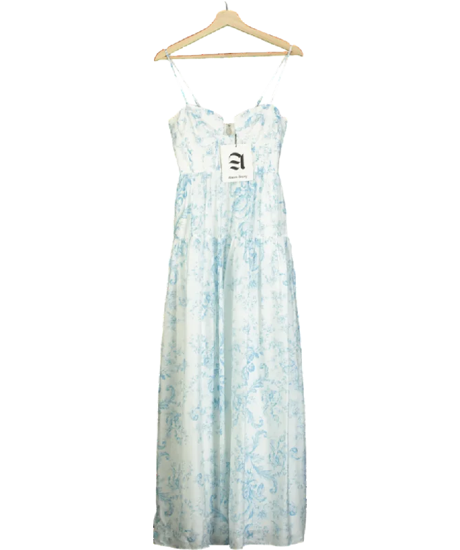 Maison Amory White The Windsor Maxi Dress UK XXS