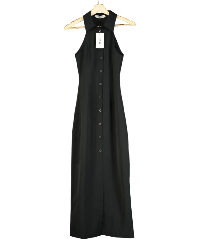 Odd Muse Black The Ultimate Muse Collar Maxi Dress UK XS