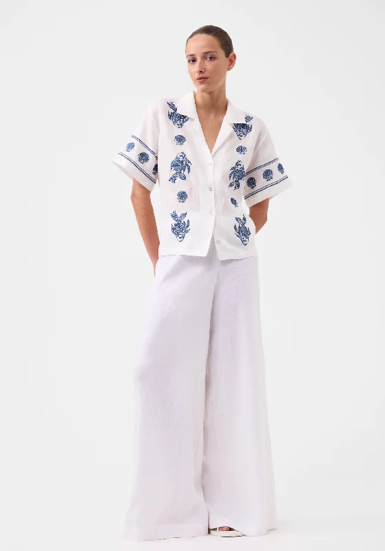 Kari Linen Pant_White