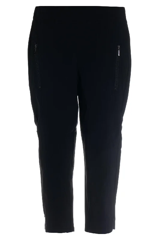 Micro Stretch Mid Calf Pants | BLACK | 2161AR