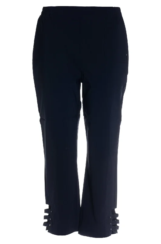 Micro Stretch Mid Calf Pants | NAVY | 2163AR