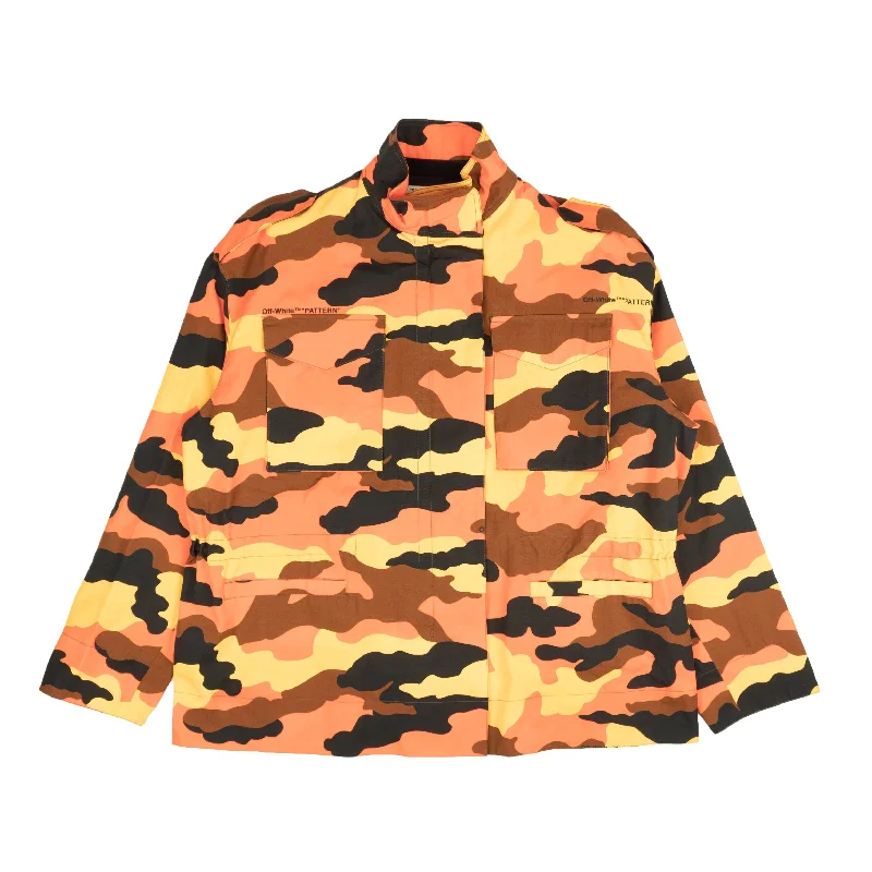 Off-White C/O Virgil Abloh  Camo Jacket - Orange/Yellow