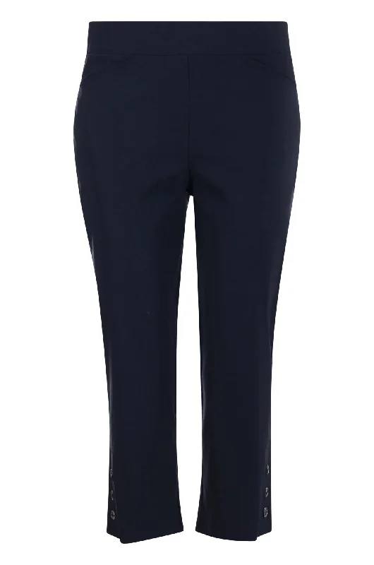 Platinum Bengaline Mid Calf Pants | NAVY | 6302AR